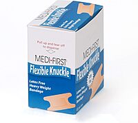 Medique Products 61678 Woven Extra Heavy Weight Latex Free Knuckle Bandage, 40 Per Box, Natural