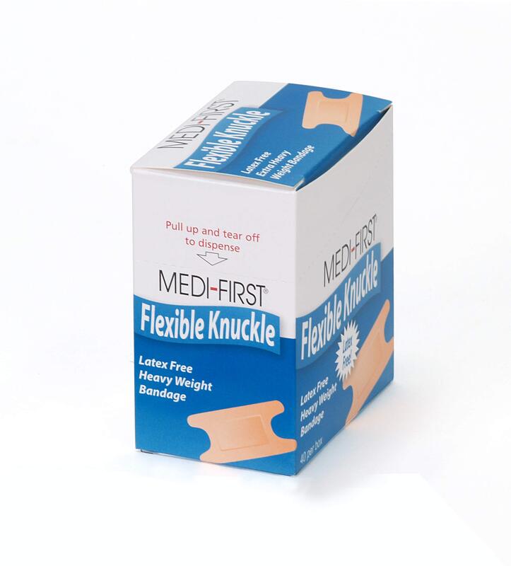 Medique Products 61678 Woven Extra Heavy Weight Latex Free Knuckle Bandage, 40 Per Box, Natural