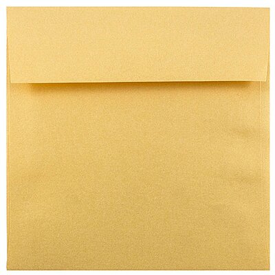 JAM PAPER Metallic Invitation Envelopes - Gold Stardream - 25/Pack
