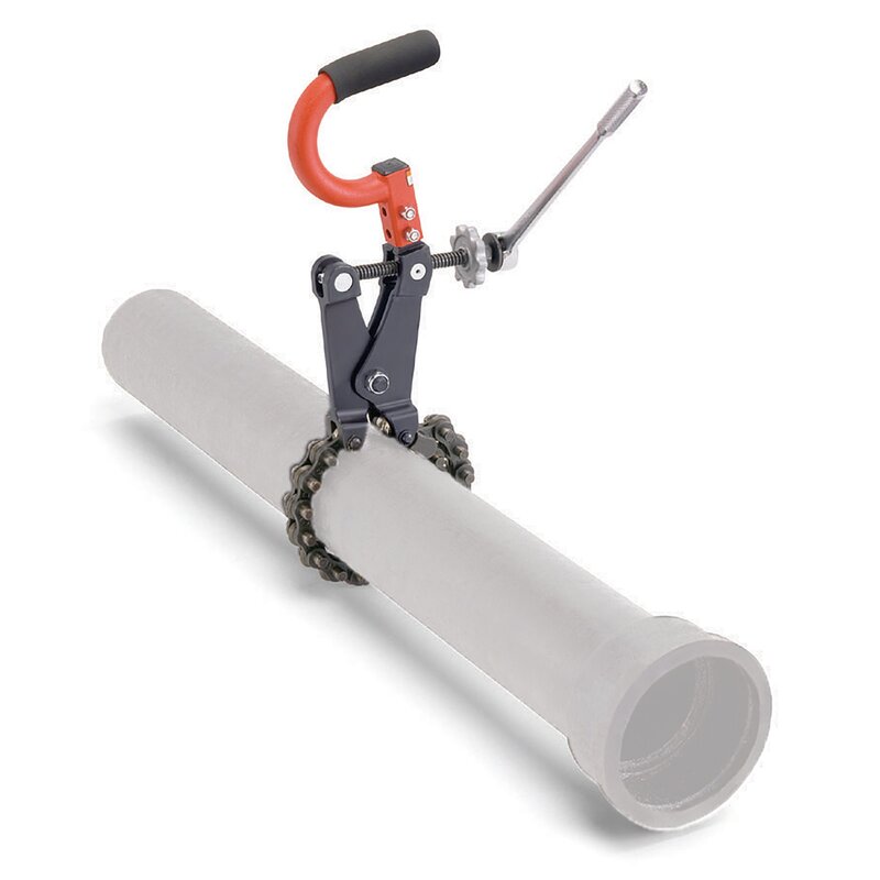 RIDGID 69982 Model 226 In-Place Soil Pipe Cutter, 1-1/2-inch to 6-inch Chain Pipe Cutter,Black/Red, Small Tools