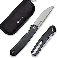 SENCUT Scitus Pocket Folding Knife for EDC, Design by Ostap Hel, Liner Lock Knife with Deep Carry Clip