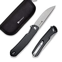 SENCUT Scitus Pocket Folding Knife for EDC, Design by Ostap Hel, Liner Lock Knife with Deep Carry Clip