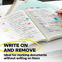 Post-it 7100194200 Flags and Tabs Value Combo, Assorted Colors, Pack of 136