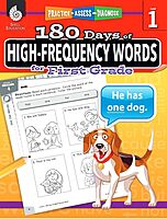 180 Days of High-Frequency Words for First Grade - Learn to Read First Grade Workbook