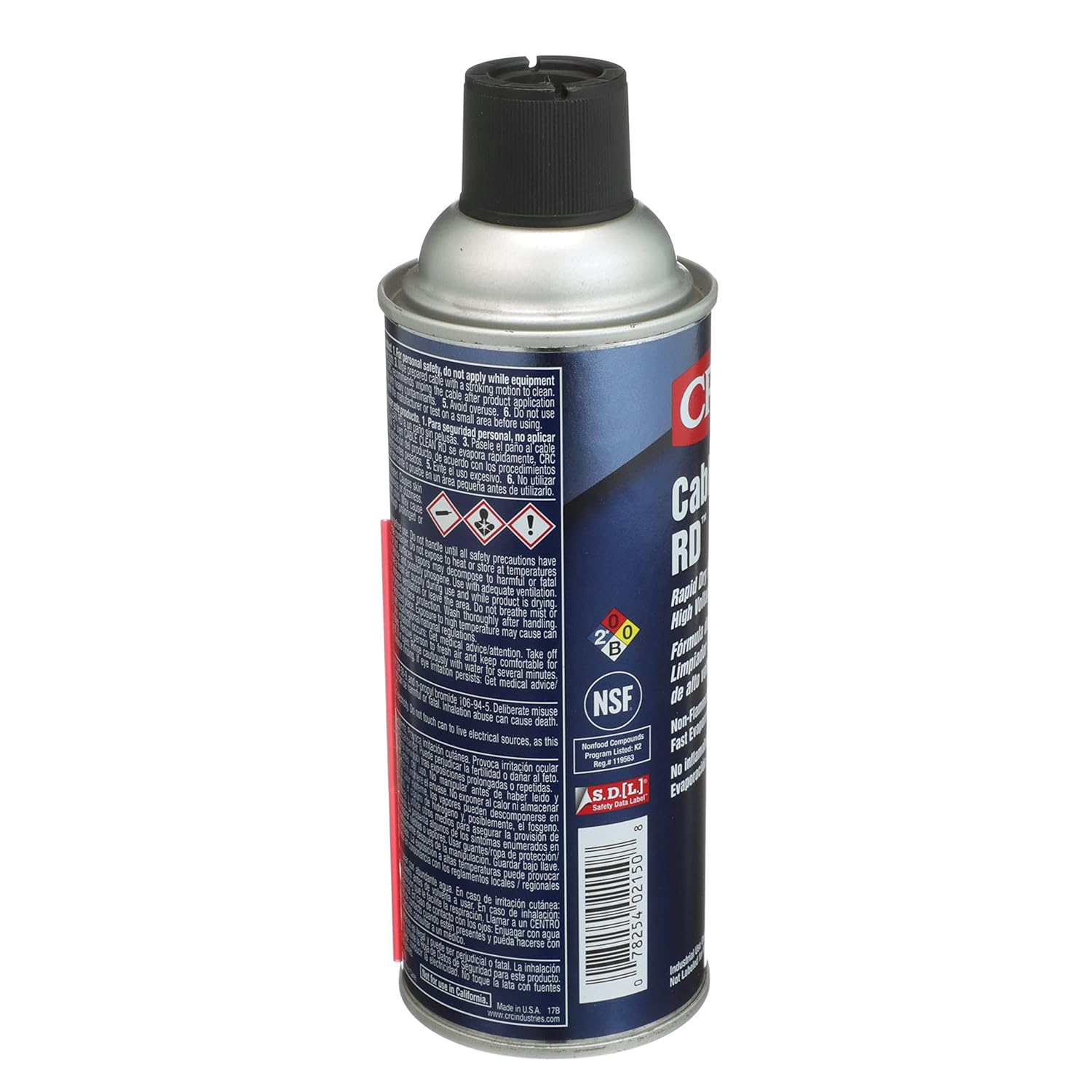 CRC Cable Clean RD High Voltage Cleaner 02150 – 16 Wt Oz., Aerosol Cleaner for Cable Splicing and Terminating 16 Oz 1 Pack