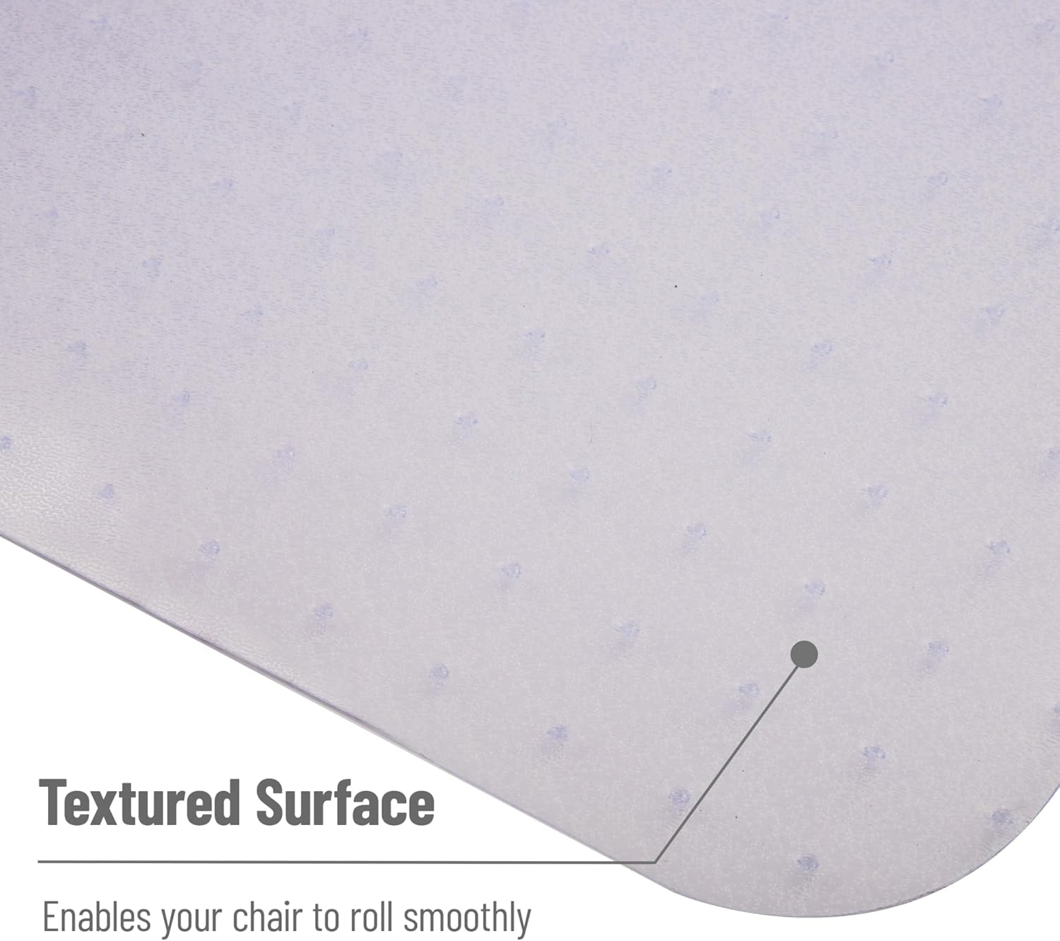 Mind Reader Office Chair Mat for Carpet – Heavy Duty PVC Floor Protector, Transparent Chair Mat for Carpeted Floors