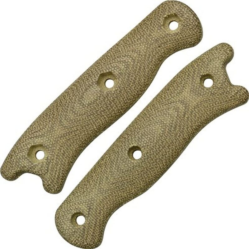 KA-BAR Short Becker Size Becker Handle Kit Green Canvas Micarta