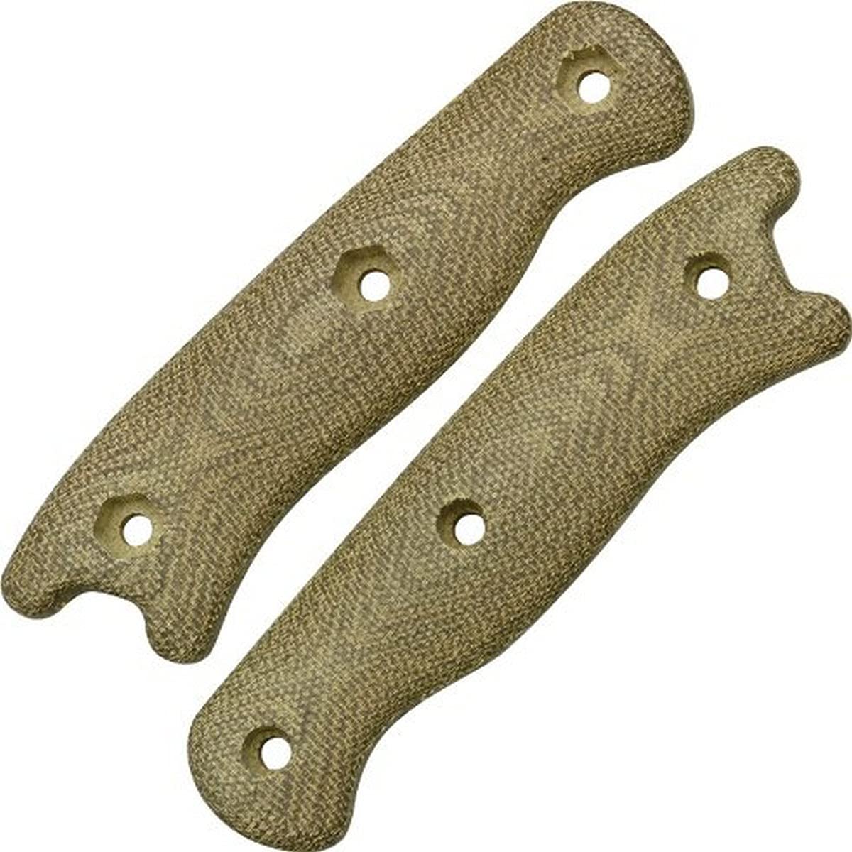 KA-BAR Short Becker Size Becker Handle Kit Green Canvas Micarta