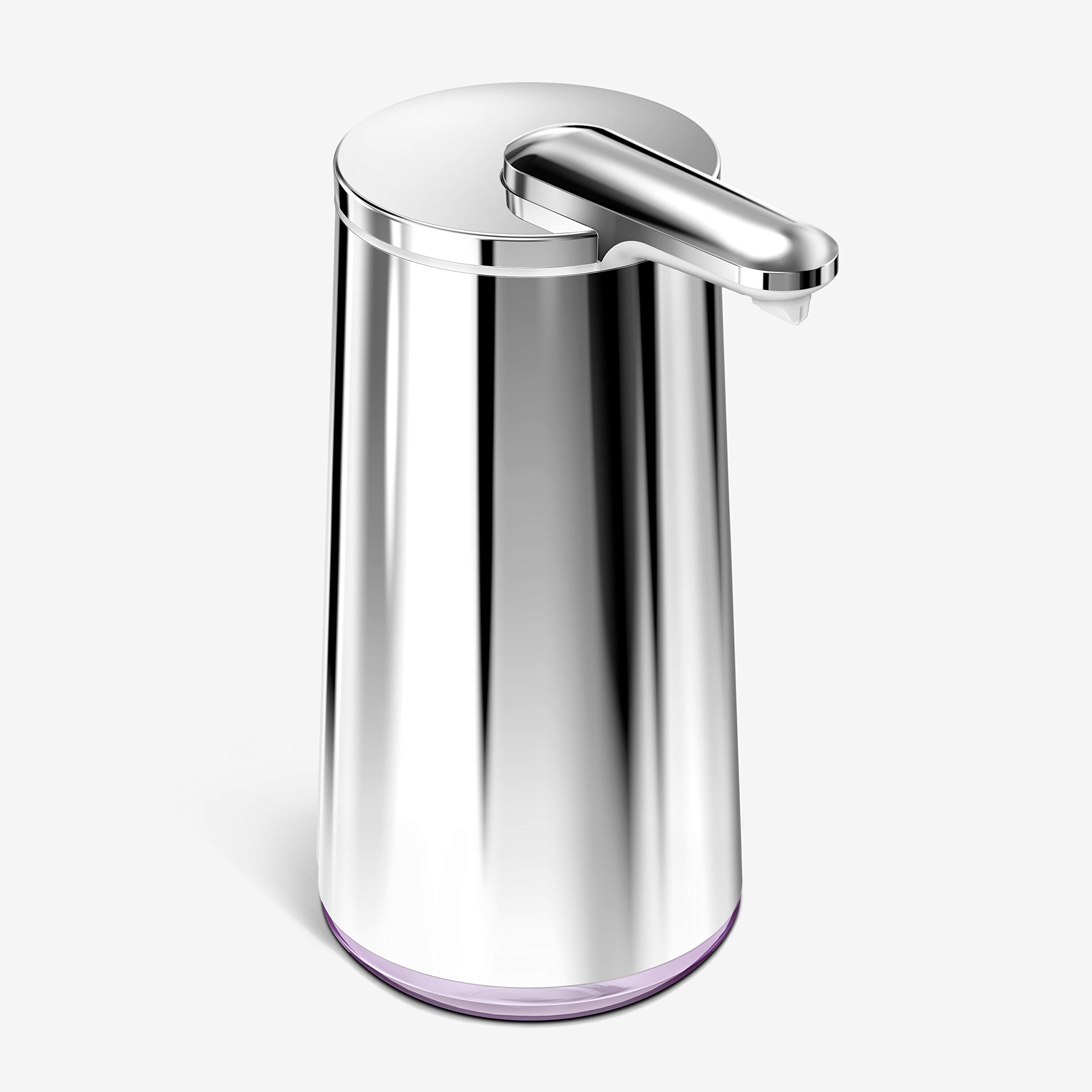 simplehuman Foam Sensor Pump Touchless Soap Dispenser, Rechargeable, Refillable Cartridge Included