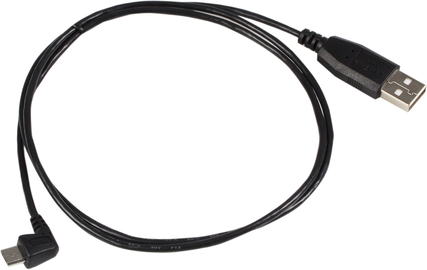 StarTech.com 6 ft. (1.8 m) Right Angle Micro USB Cable - USB 2.0 A to Right Angle Micro B - Black