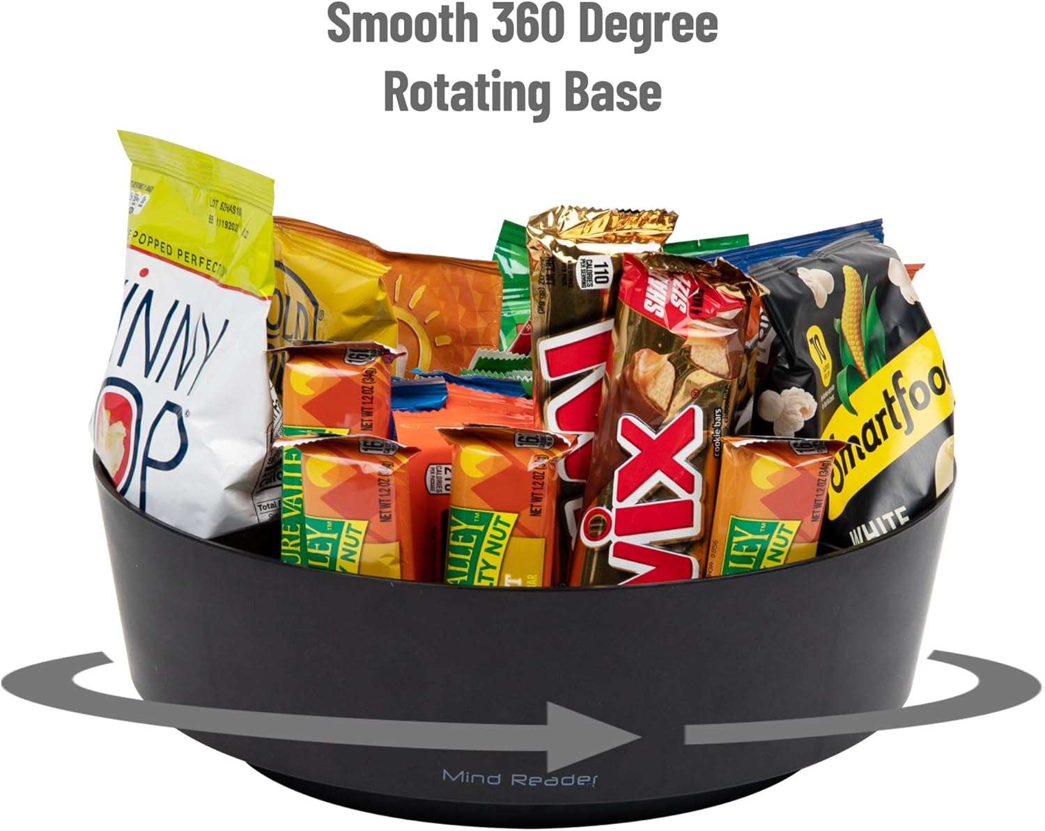 Mind Reader Rotating Snack Carousel Countertop Organizer