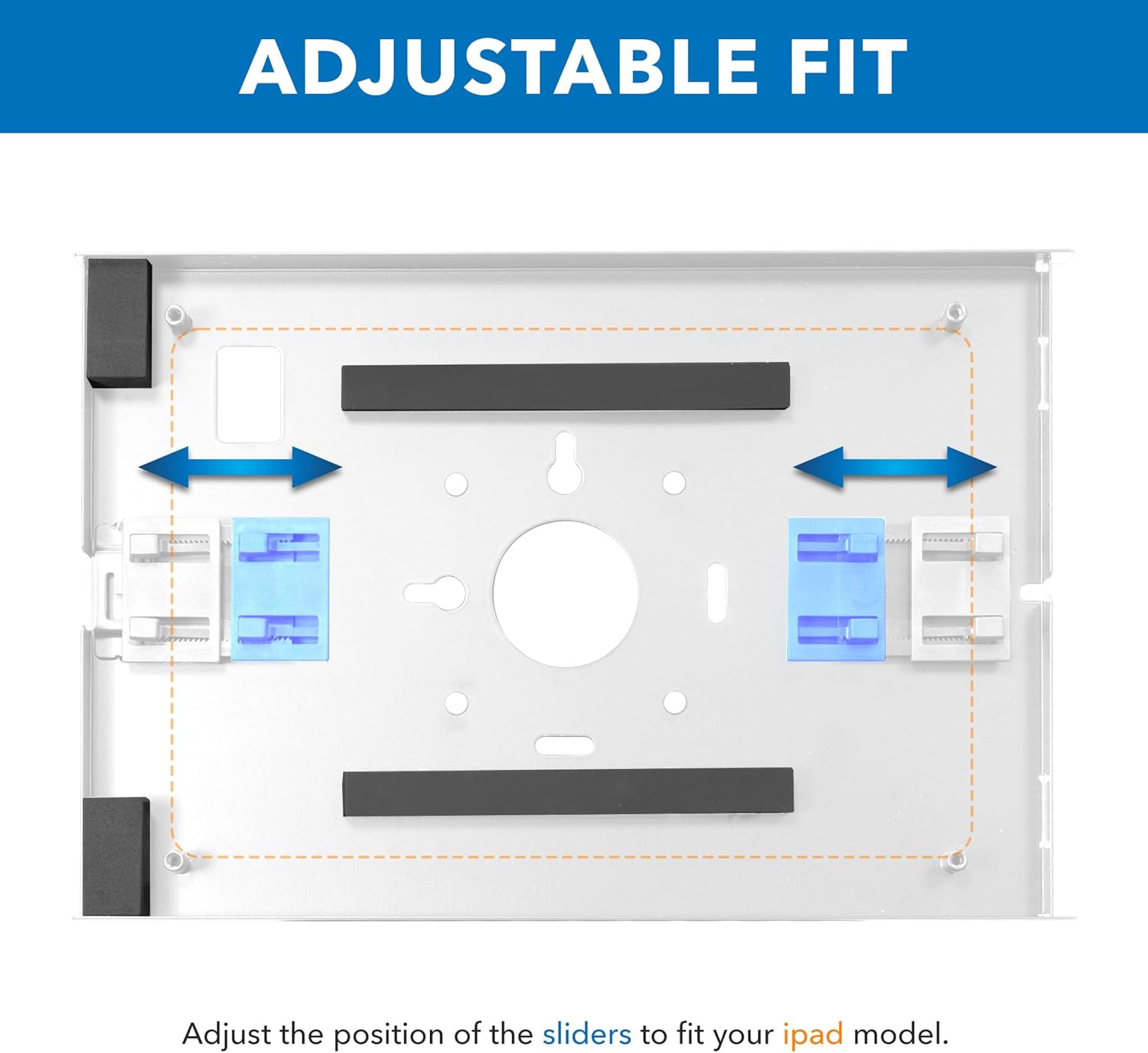 Mount-It! Anti-Theft Floor Stand Compatible with iPad, Contact-Less Universal Lockable Tablet Kiosk