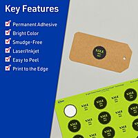 AVERY Printable Starburst Labels with Sure Feed Technology