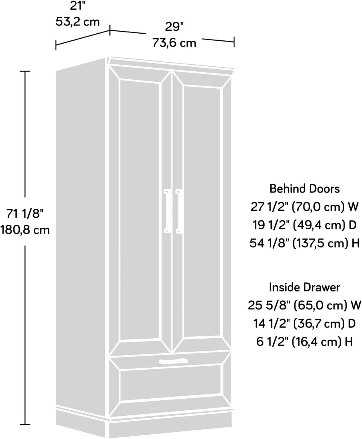 Sauder HomePlus Wardrobe/Storage Cabinet