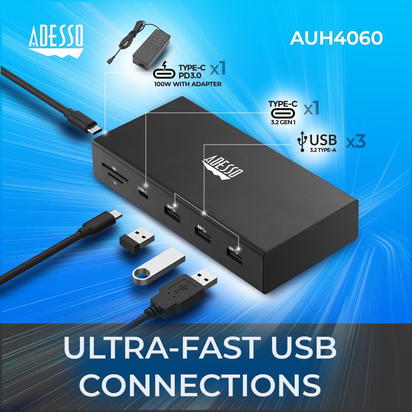 USB C Docking Station Multiport Adapter Type C Hub 2 DisplayPort Support 8K, HDMI, RJ45 Ethernet Port, 100W PD Charging
