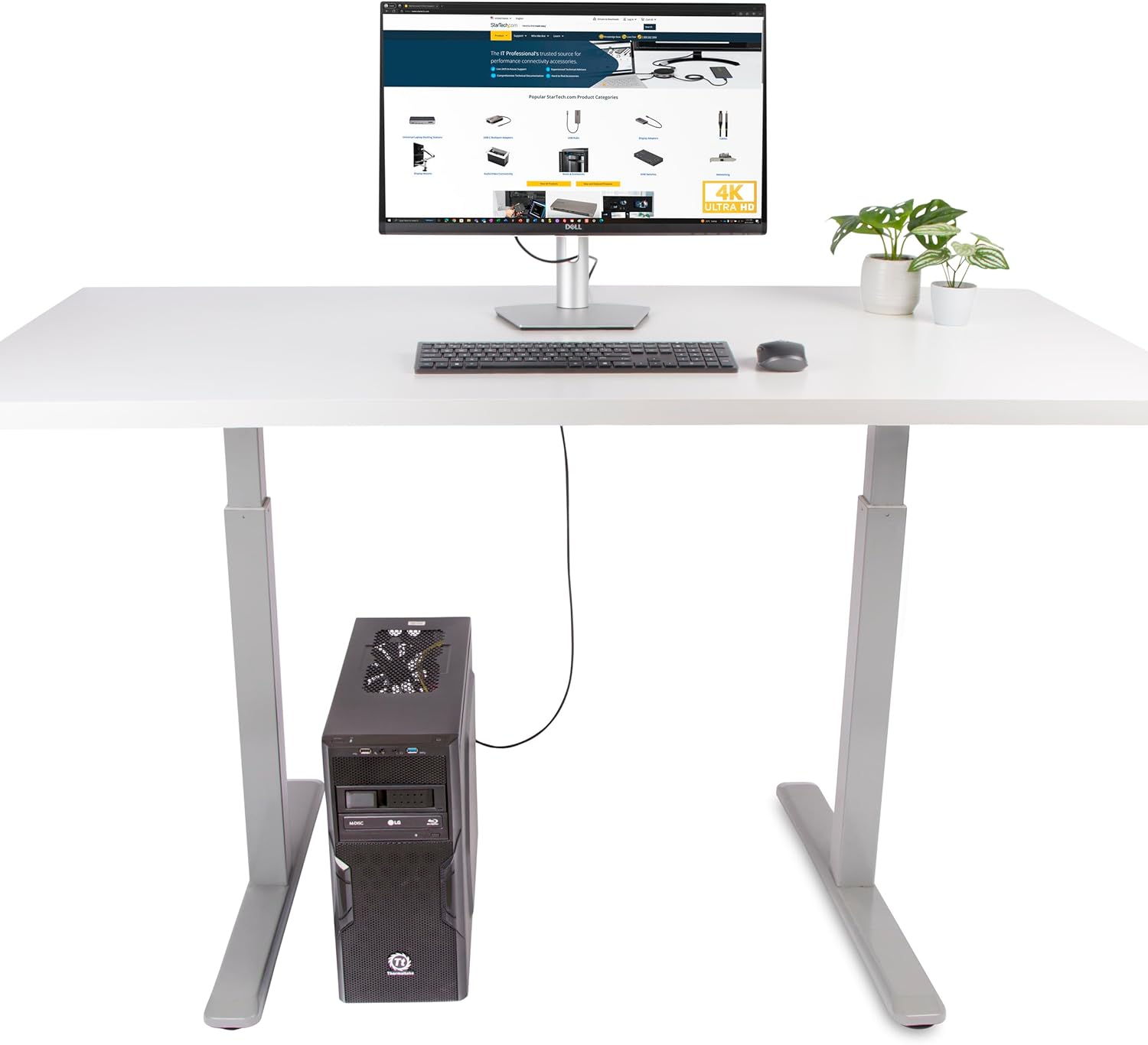 StarTech.com 9.8ft (3m) DisplayPort to HDMI Adapter Cable, 4K 60Hz with HDR, DP to HDMI 2.0b Cable, Active Video Converter