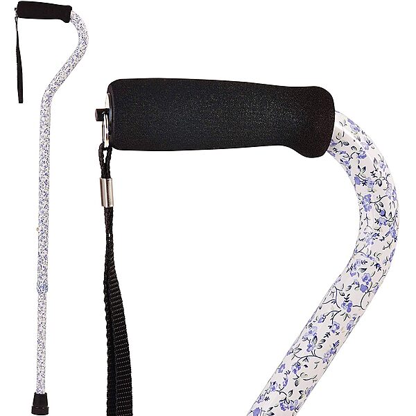 DMI Adjustable Designer Cane with Offset Handle