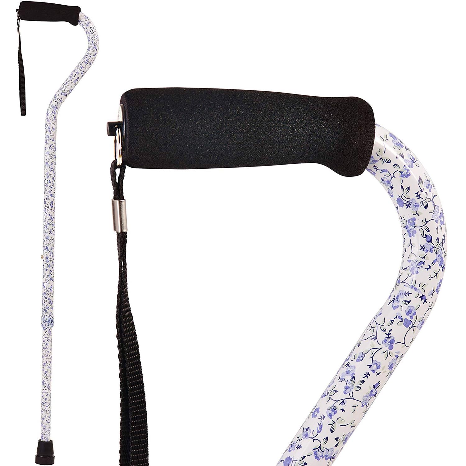 DMI Adjustable Designer Cane with Offset Handle