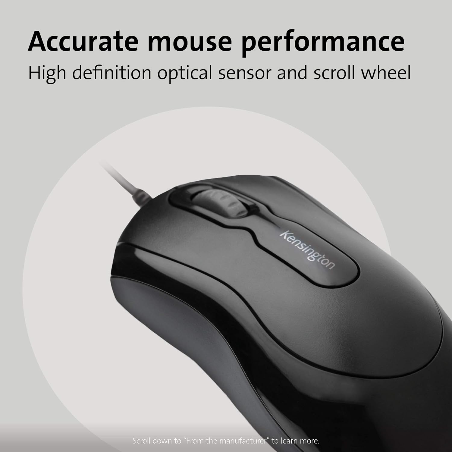 Kensington Mouse-in-a-Box and Keyboard Wired USB Desktop Set (K72436AM), Black (Pack of 2) Full Size (Pack of 2)