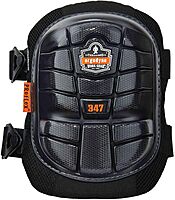 Ergodyne ProFlex 347 Professional Knee Pads, Protective Long Cap, Lighweight Gel Padded Technology, Adjustable Straps, Black