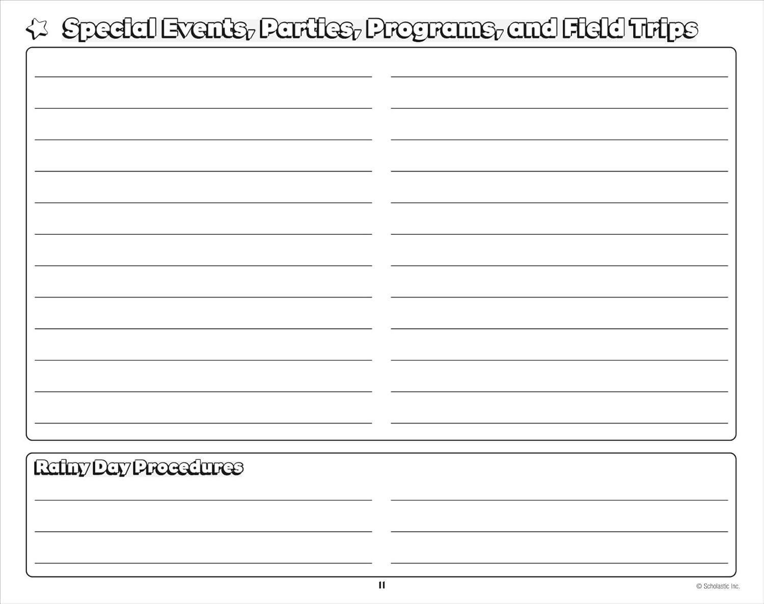 Scholastic Daily Plan Book For Preschool, 2nd Edition, 12in x 9 1/2in, Pink