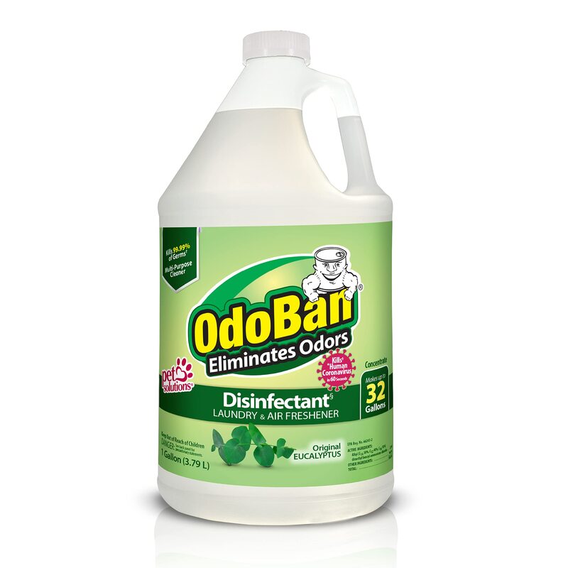OdoBan Disinfectant Concentrate and Odor Eliminator, 1 Gallon, Original Eucalyptus Scent Eucalyptus 128 Fl Oz (Pack of 1)