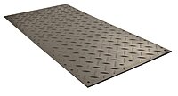 Checkers Industrial Safety Products AM48 1 ea. Alturna Mat, High Density Polyethylene, 4' x 8' x 1/2", Black