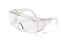 MCR Safety 9800XLB Yukon Polycarbonate Clear Uncoated Lens Safety Glasses with Spatula Temples in Box, Clear, X-Large