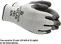SHOWA Atlas 451 Natural Rubber Latex Palm Coated Insulated General Purpose Winter Work Glove