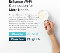 TP-Link Archer T2U 11AC USB WiFi Adapter - Dual Band 2.4G/5G AC600 Wireless Network Card, WiFi Dongle, Mini size
