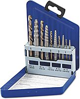 IRWIN HANSON Screw Extractor and Drill Bit Set, Spiral Flute