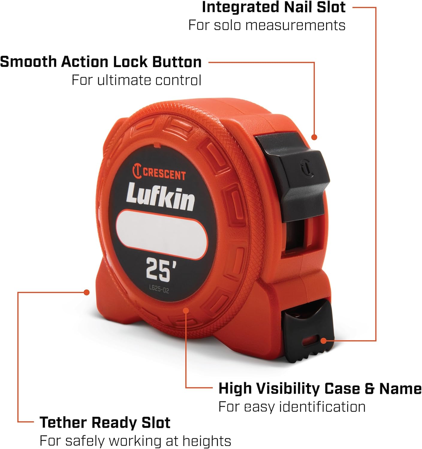 Lufkin 25' Power Tape - L625-02