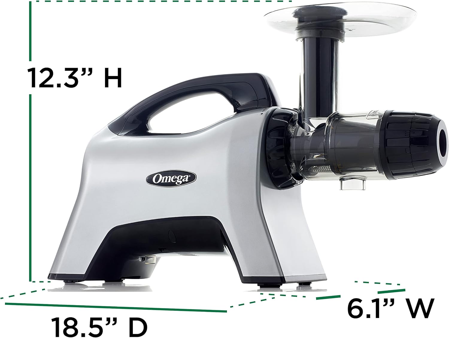 Omega Juicer NC1000HDS Juice Extractor and Nutrition System Slow Masticating BPA-FREE with Quiet Motor and Reverse Easy