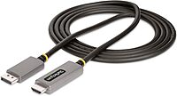 StarTech.com 6ft (2m) DisplayPort to HDMI Adapter Cable, 8K 60Hz, 4K 144Hz, HDR10, DP 1.4 to HDMI 2.1 Active Video Converter