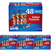 PLANTERS Salted Peanuts, 1 oz. Bags (192 Pack) - Snack Size Peanuts with Sea Salt & Simple Ingredients - Convenient Snacking - Kosher