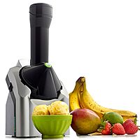 Yonanas Classic Frozen Fruit Soft Serve Maker for Healthy Vegan and Dairy-Free Treats, 200W Silver Machine with 36 Recipes, BPA Free, Easy to Clean, Quick and Simple to Use Silver 200-Watts