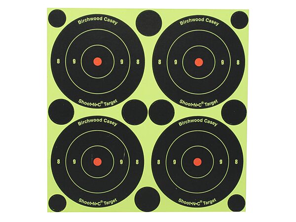 BIRCHWOOD CASEY Shoot-N-C 3 Inch Bull's-Eye Self-Adhesive Targets