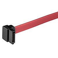 StarTech.com 12in SATA to Right Angle SATA Serial ATA Cable (SATA12RA1) (Pack of 2) 1 Count (Pack of 2)