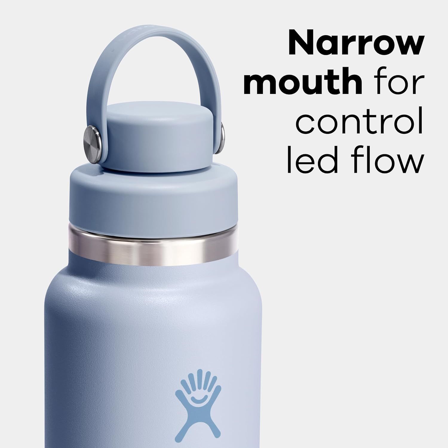 Hydro Flask Water Bottle - Insulated Stainless Steel - Wide Mouth Flex Chug Lid, Non Spill, Leakproof in 24 Oz Trillium Pink