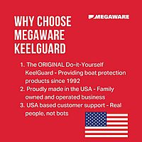 MEGAWARE KEELGUARD Self-Adhesive DIY Keel Guard 5-Inch Wide (9 Standard Lengths, 11 Colors)