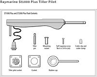 Raymarine St2000+ 5-Ton Tiller Pilot gray