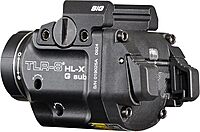 Streamlight 69477 TLR-8 HL-X G sub USB 1000-Lumen Weapon Rail-Mounted Rechargeable Tactical Flashlight with Integrated Green