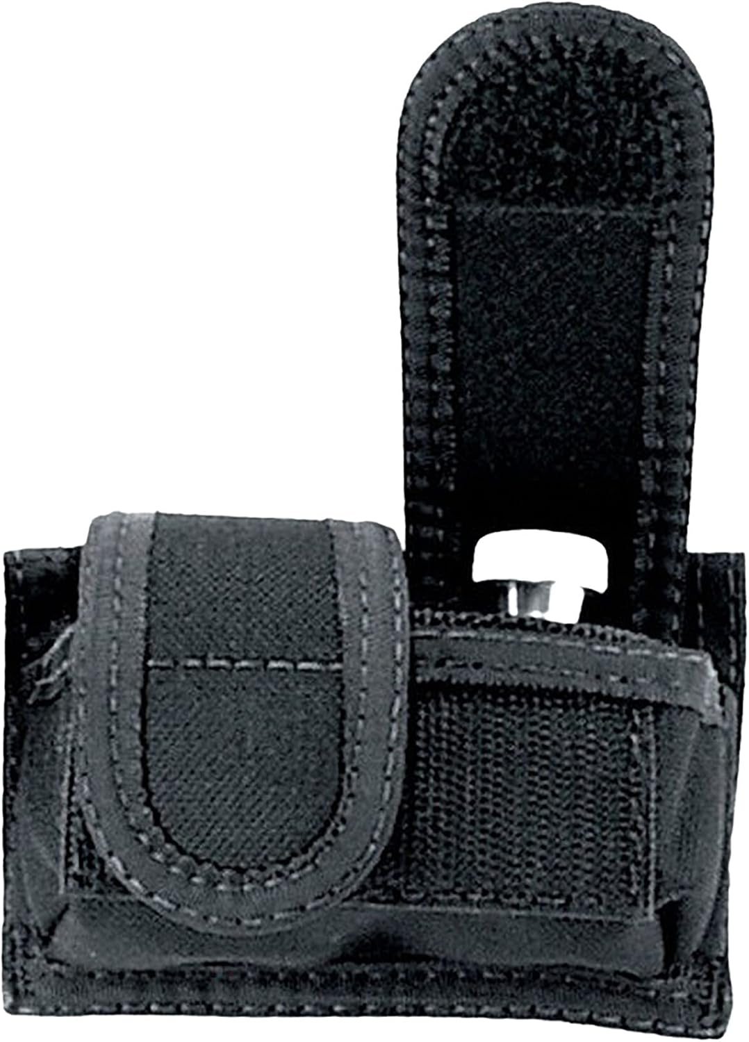 Uncle Mike's Universal Speedloader Case Universal Speedloader Case Kodra Black Double Hook & Loop, Card 88281