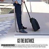 Solo New York Rolling Case with Wheels - Roller Laptop Bag, Wheeled Briefcase for Women & Men, Carry On Size for Travel