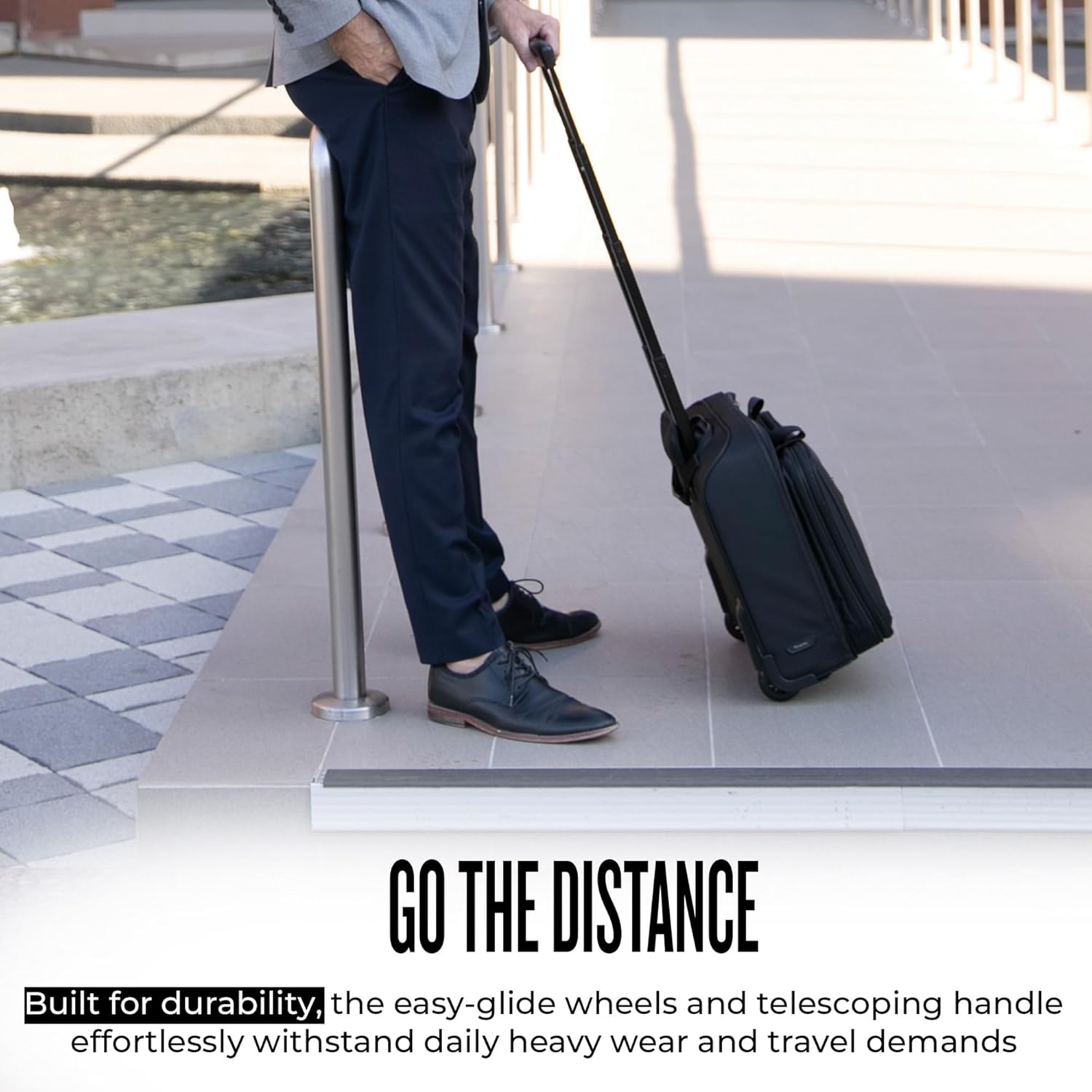 Solo New York Rolling Case with Wheels - Roller Laptop Bag, Wheeled Briefcase for Women & Men, Carry On Size for Travel