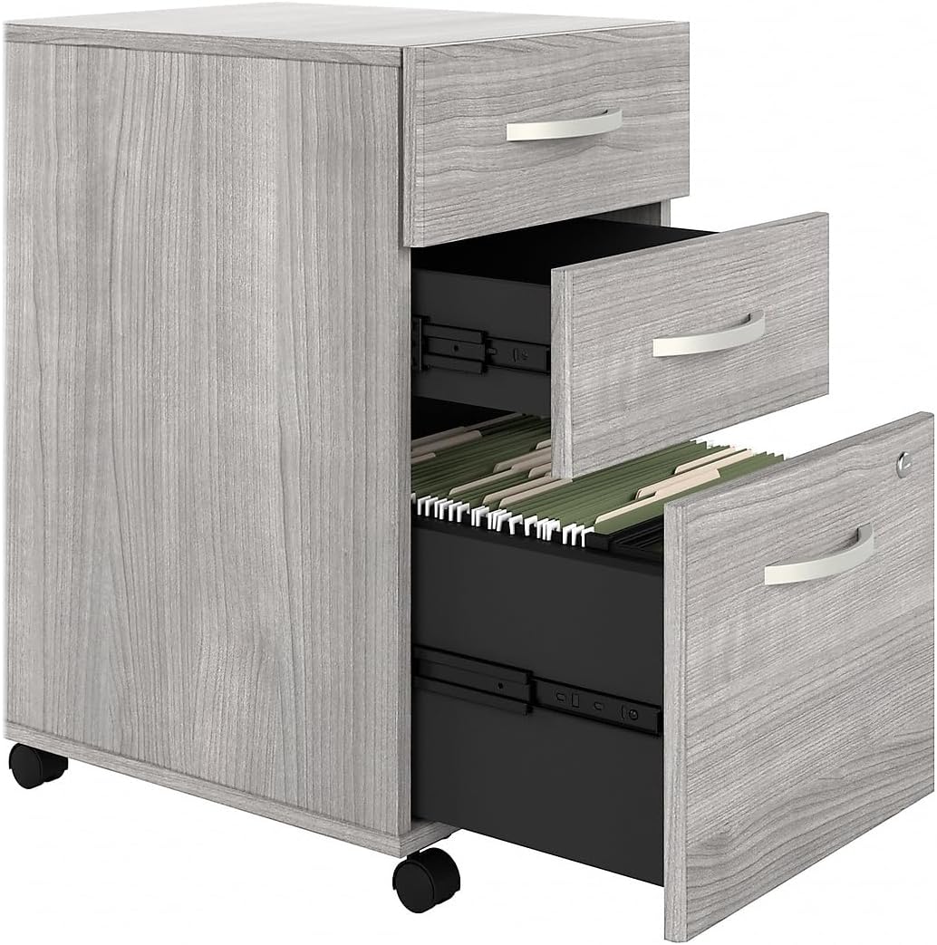 Bush Business Furniture Hybrid 3 Drawer Mobile File Cabinet