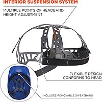 ERGODYNE Skullerz 8951 Vented Hard Shell Bump Cap with Suspension