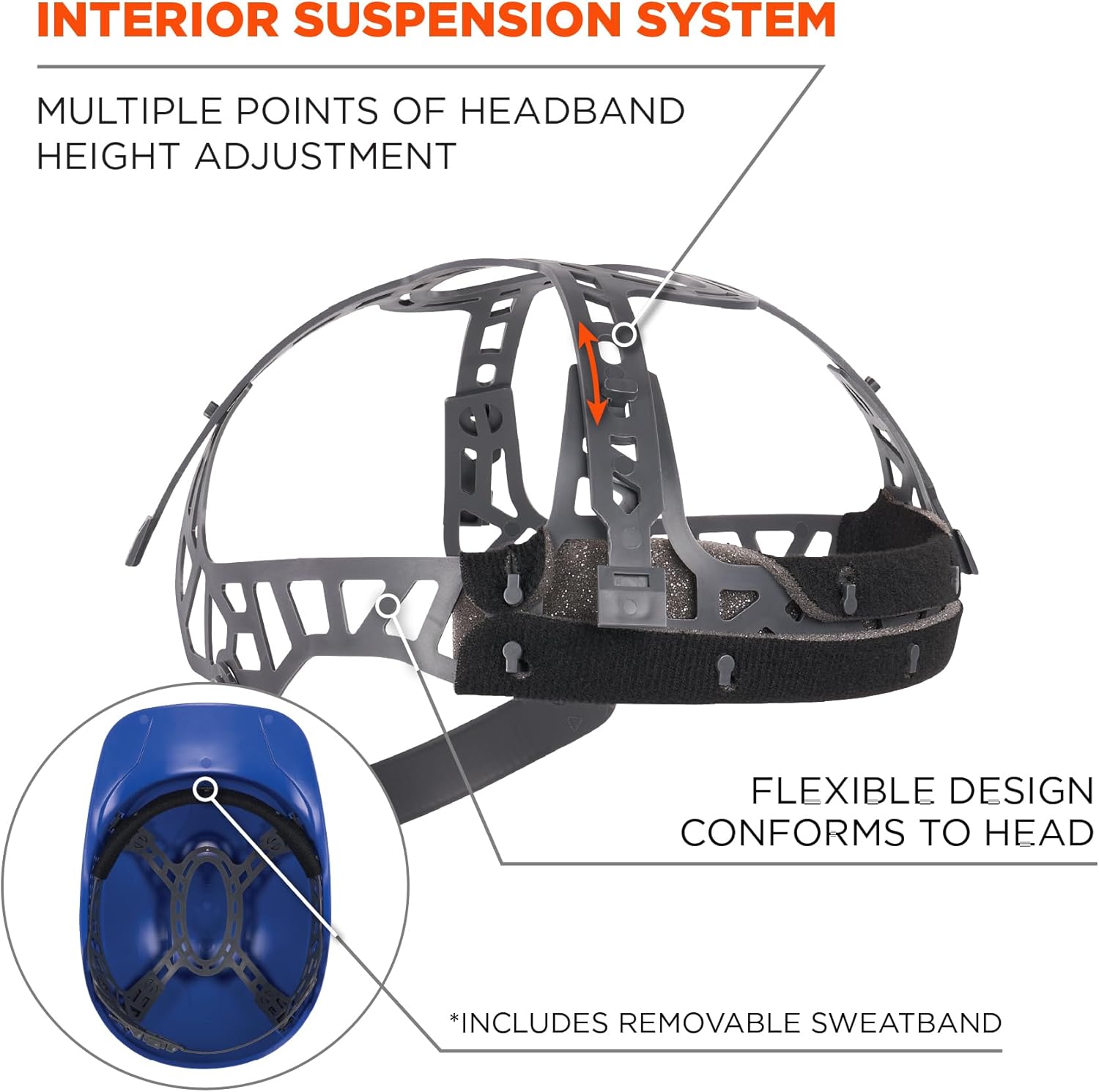 ERGODYNE Skullerz 8951 Vented Hard Shell Bump Cap with Suspension