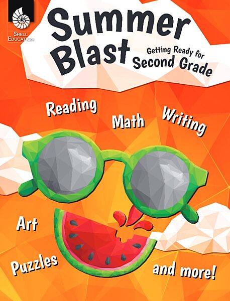Summer Blast: Getting Ready for Second Grade – Full-Color Workbook for Kids Ages 6-8 - Reading, Writing, Art, and Math Worksheets - Prevent Summer Learning Loss – Parent Tips