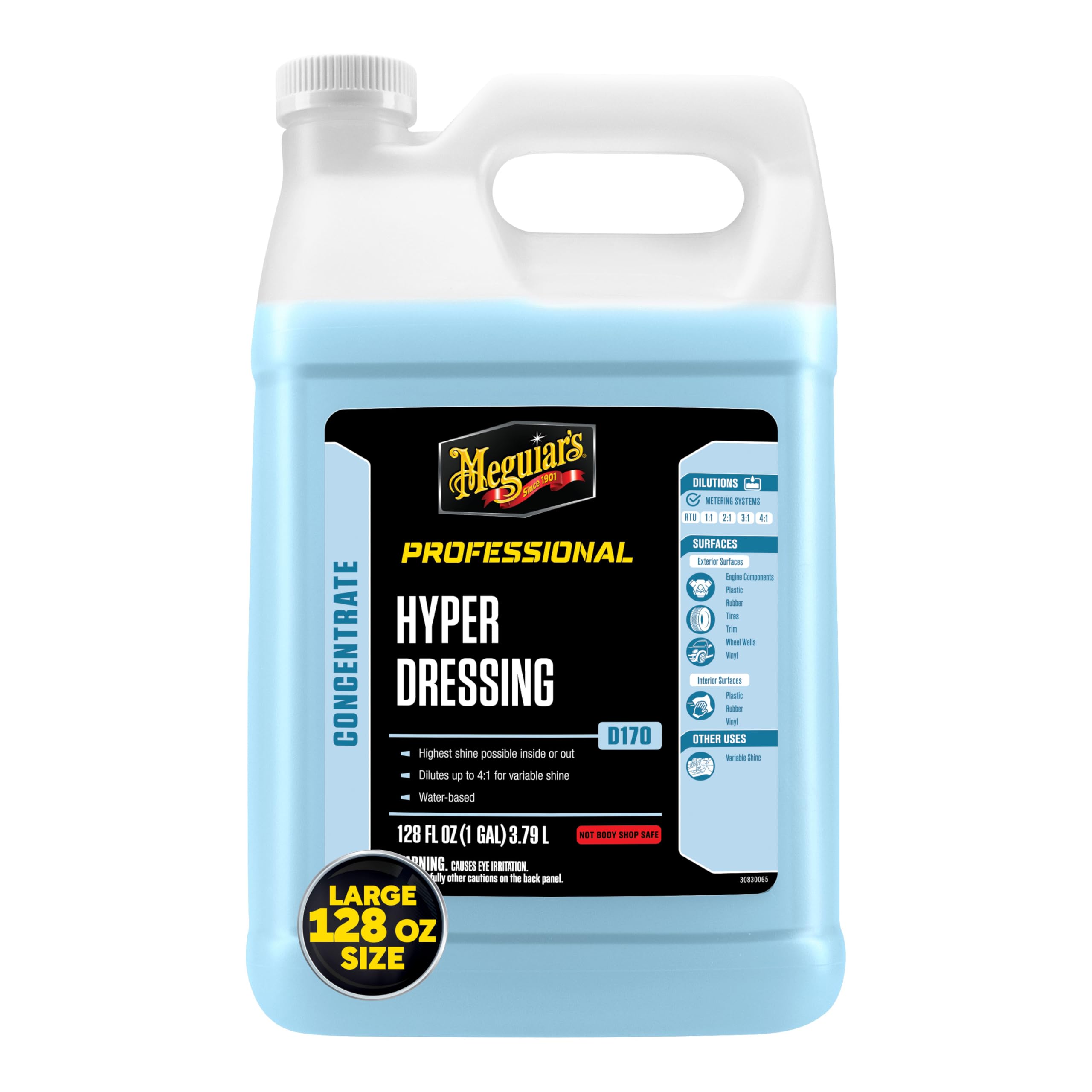 Meguiar's D17001 Hyper Dressing - 1 Gallon – Give Your Car’s Trim Pieces the Best Shine & Gloss Pre-Wax